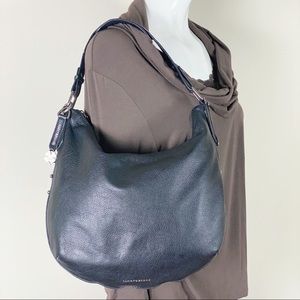 Luck Brand 100% Leather Black Hobo Style Purse